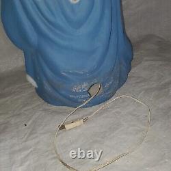 TPI 36 Christmas Nativity Joseph Mary Jesus Blow Mold LIGHT Vintage 2 pc