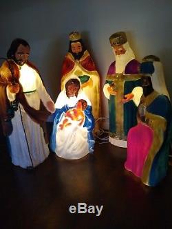 TPI 5 Piece Nativity Blow Mold Set Large Lighted