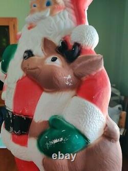 TPI BLOWMOLD SANTA CLAUS Reindeer 39 TPI Plastic 2000 WithCORD (not pictured)