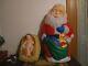 Tpi. Kneeling Santa Blow Mold Withbaby Jesus Blow Mold Yard Light