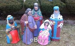 TPI Nativity set Mary wiseman wisemen Jesus King blow mold Pick up Addison Il