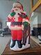 Tpi Plastics Santa With Reindeer Lighted 2000 Blow Mold 40 Made In Canada