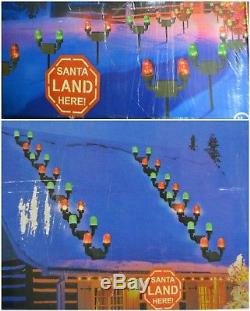 Target SANTA'S RUNWAY LIGHTS Christmas Lighted Roof Or Ground Decoration 2005