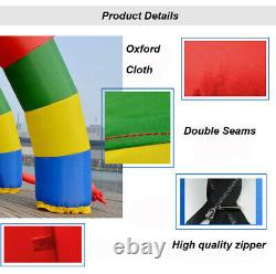 Techtongda 26.25ft Twin Arches 26ft X 13ft Inflatable Rainbow Arch with Blower