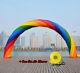 Techtongda 33x13.5 Foot Inflatable Rainbow Advertising Arch With Air Blower
