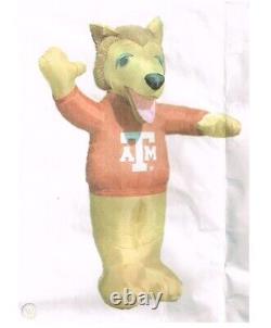 Texas A&M Inflatable Collie Dog 8 ft Light Up Gemmy University Airblown 2001 NEW