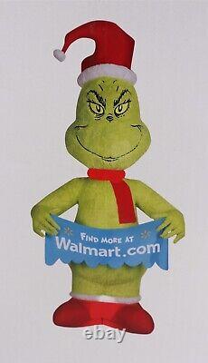 The Grinch Airblown Inflatable 10 Ft Fuzzy Plush Walmart Banner RARE New