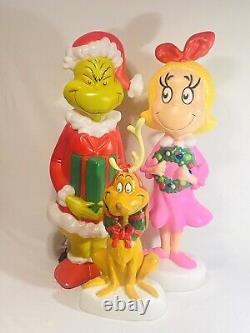 The Grinch, Cindy Lou, & Max The Grinch Who Stole Christmas Blowmold Lot NWT