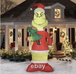 The Grinch with a Tree 11ft Tall Outdoor Inflatable Decoration Decor Christmas