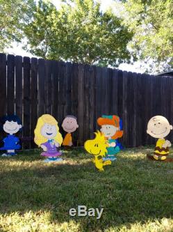 The Peanuts Movie Dream Big Characters Gang Charlie Brown Yard Art Decoration