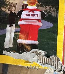 The SIMPSONS HOMER D'OH-NUTS SANTA 8ft AirBlown Inflatable by GEMMY 2004 NEW NIB