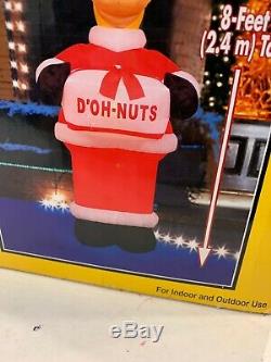 The Simpsons 8' Santa Homer DOH NUTS 2004 Gemmy Airblown Christmas Inflatable