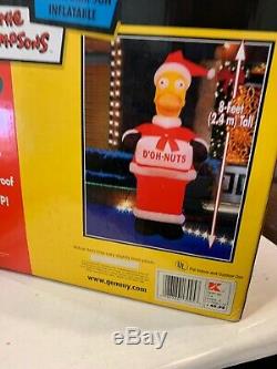 The Simpsons 8' Santa Homer DOH NUTS 2004 Gemmy Airblown Christmas Inflatable