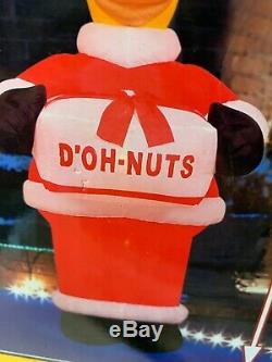 The Simpsons 8' Santa Homer DOH NUTS 2004 Gemmy Airblown Christmas Inflatable