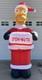 The Simpsons Santa Homer 8 Ft Airblown Inflatable 2004 Gemmy Xmas Light Up Works