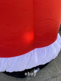 The Simpsons Santa Homer 8 Ft Airblown Inflatable 2004 Gemmy Xmas Light Up WORKS