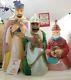 Three Wise Men Blow Mold Vintage General Foam Nativity Yard Decor 1 Man Damage