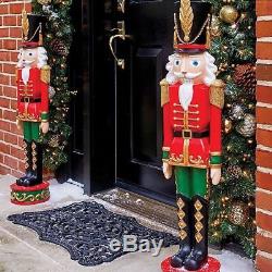 Toy Soldier Christmas Entryway 36 Large Outdoor Yard Nutcracker Statue Figure