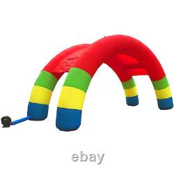 Twin Arches Inflatable Double Stander Advertising Arch With Free 350W Blower
