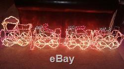 ULTRA RARE 3 Dimensional Christmas Train Rope Decoration Light Sculpture