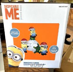 UNOPENED Gemmy Christmas Despicable Me Minion Igloo Scene Inflatable Yard MIB