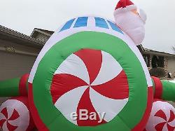 USED HUGE 18.5ft AIRBLOWN INFLATABLE CHRISTMAS AIRPLANE AIR SANTA DEMO UNIT