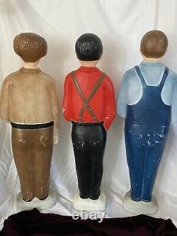 Union Don Featherstone 3 Stooges Set Christmas Blow Molds MOE LARRY CURLY Kitsch