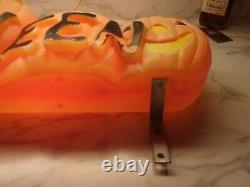 Union Don Featherstone Happy Halloween Line Of Pumpkins Blow Mold Signed #5612