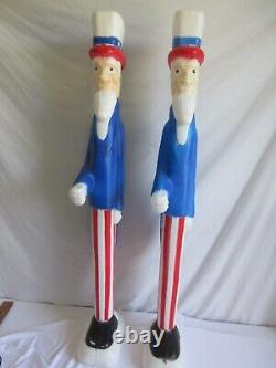 Union Products 36 Uncle Sam Patriotic Blow Mold Don Featherstone Fillable x2