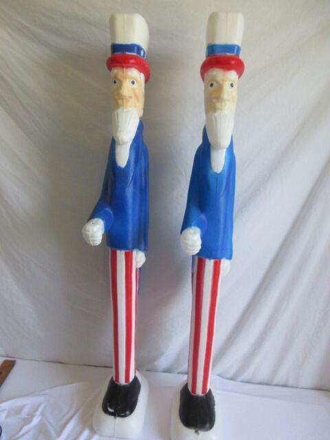 Union Products 36 Uncle Sam Patriotic Blow Mold Don Featherstone Fillable X2