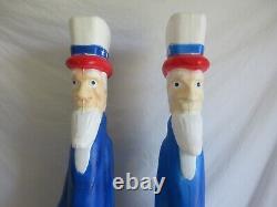 Union Products 36 Uncle Sam Patriotic Blow Mold Don Featherstone Fillable x2