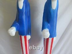 Union Products 36 Uncle Sam Patriotic Blow Mold Don Featherstone Fillable x2