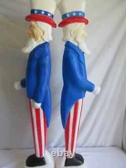 Union Products 36 Uncle Sam Patriotic Blow Mold Don Featherstone Fillable x2