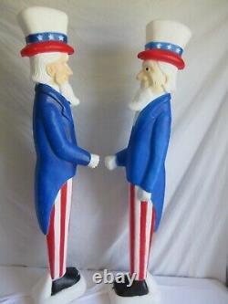 Union Products 36 Uncle Sam Patriotic Blow Mold Don Featherstone Fillable x2