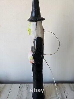 Union skinny pencil witch blow mold featherstone Halloween lawn decor vintage pu