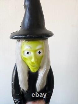 Union skinny pencil witch blow mold featherstone Halloween lawn decor vintage pu