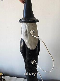 Union skinny pencil witch blow mold featherstone Halloween lawn decor vintage pu