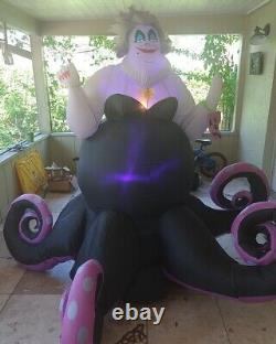 Ursula airblown inflatable 7.5Ft Wide Disney. Used. Damaged Box