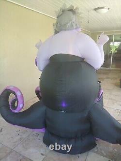 Ursula airblown inflatable 7.5Ft Wide Disney. Used. Damaged Box