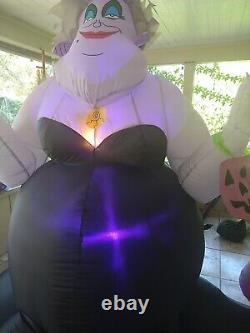 Ursula airblown inflatable 7.5Ft Wide Disney. Used. Damaged Box