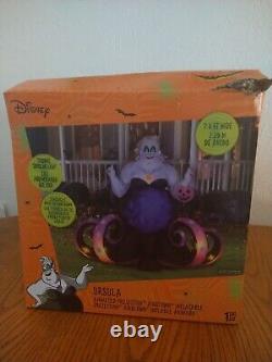 Ursula airblown inflatable 7.5Ft Wide Disney. Used. Damaged Box