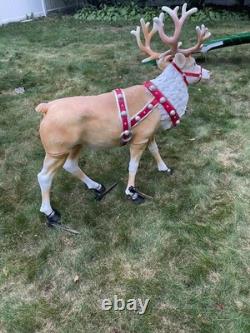 Used 4.5ft. Blow mold Reindeer with Antlers LED Lights Home Depot Accents Used 4.5ft. Blow mold Reindeer with Antlers LED Lights Home Depot Accents