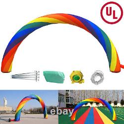 VEVOR Inflatable Rainbow Arched Door Advertising Arch 26 x 10 ft for Holiday