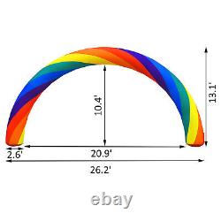 VEVOR Inflatable Rainbow Arched Door Advertising Arch 26 x 10 ft for Holiday