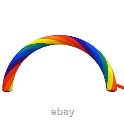 VEVOR Inflatable Rainbow Arched Door Advertising Arch 26 x 10 ft for Holiday