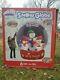 Video! Snowman Family Animated Snow Blow Globe Christmas Airblown Inflatable Up