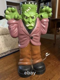 VINTAGE 36 General Foam Plastics FRANKENSTEIN BLOW MOLD- Lights Up