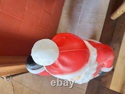 VINTAGE 40 General Foam Plastics Waving Santa Blow Mold Lighted