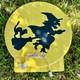 Vintage Blow Mold Halloween Flying Witch Black Cat Moon By Sun Hill 21