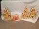 Vintage Christmas Blow Mold Gingerbread Pair, Tree And House-union Products